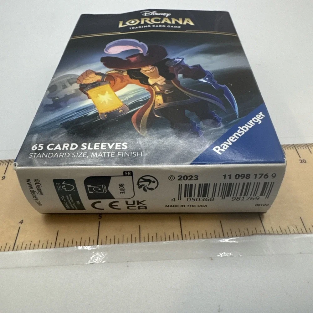 Disney Lorcana TCG Captain Hook Standard Card Sleeves (65-Count) NEW